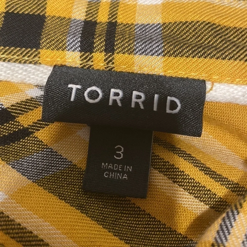 K womens Torrid casual button down long sleeve plus size shirt size 3 - Picture 3 of 4